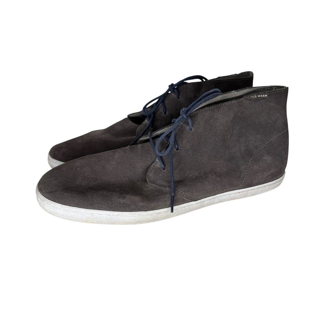 Cole‎ Haan Grand Crosscourt Chukka Brown Suede Mid Top Sneakers C21060 Mens 13M